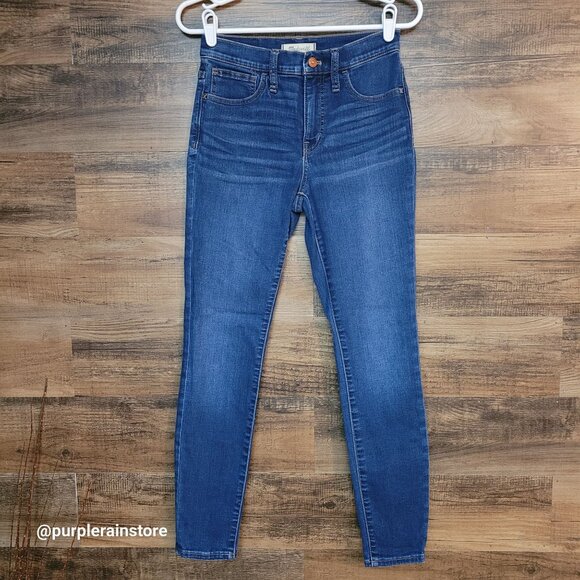 Madewell Jeans 26 Roadtripper Skinny Mid Rise Tummy Control Jansen Wash K1877 - Picture 1 of 13